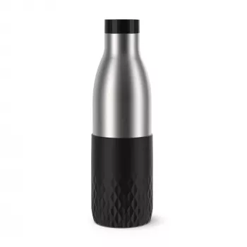 EMSA Bludrop Sleeve N3111100 geriamasis butelis Kasdieniam naudojimui 700 ml Nerūdijantis plienas Juoda, Nerūdijantis plienas