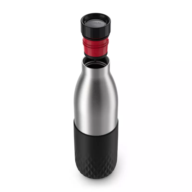 EMSA Bludrop Sleeve N3111100 geriamasis butelis Kasdieniam naudojimui 700 ml Nerūdijantis plienas Juoda, Nerūdijantis plienas