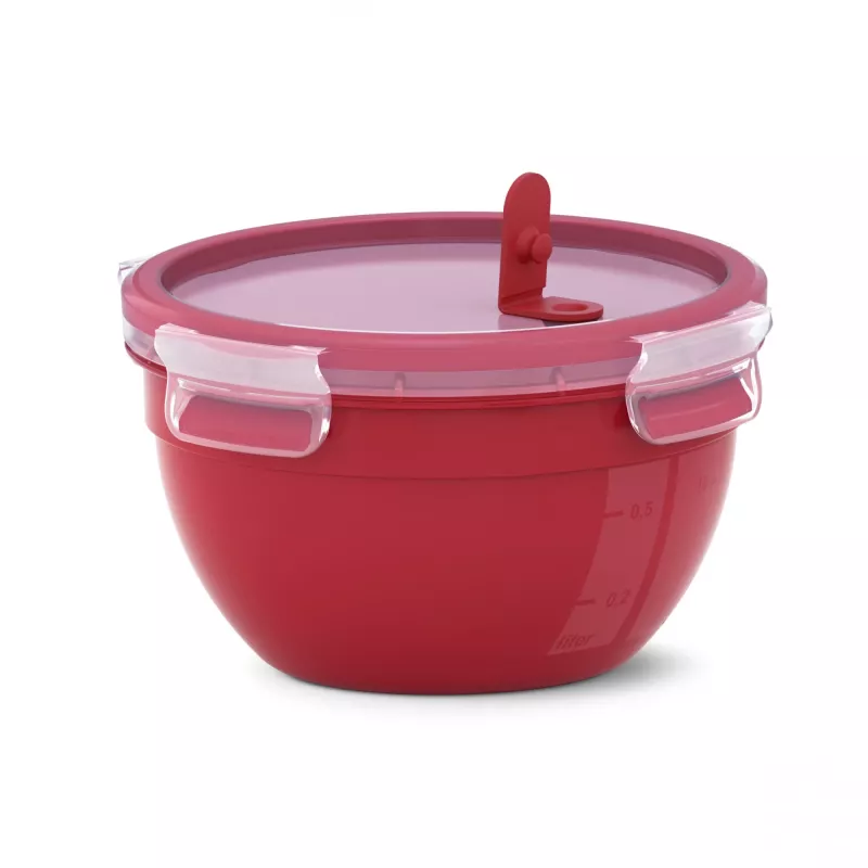 Dėžutė EMSA N10605 apvali 1,1 l raudona permatoma 95 mm 16,7 cm
