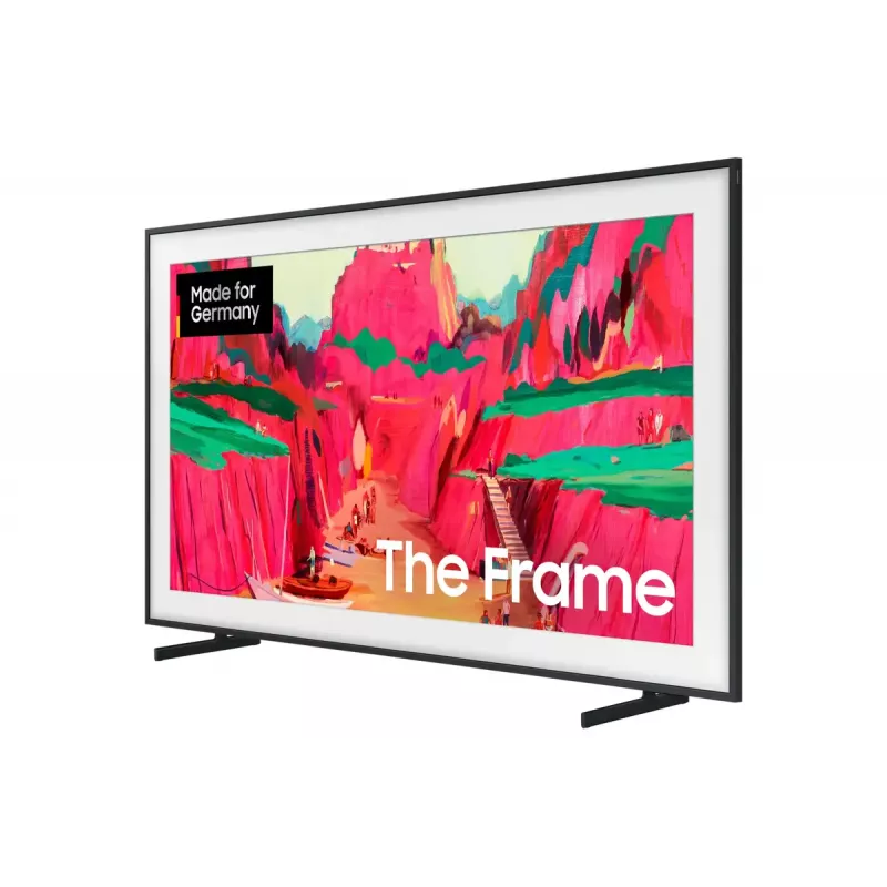 Televizorius Samsung The Frame GQ75LS03FWU 75 colių (190,5 cm) Neo QLED 4K UHD išmanusis televizorius, Tizen, Wi‑Fi, juodas