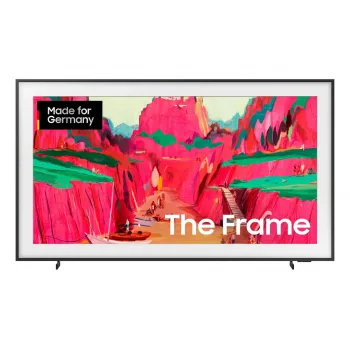 Televizorius Samsung The Frame GQ75LS03FWU 75 colių (190,5 cm) Neo QLED 4K UHD išmanusis televizorius, Tizen, Wi‑Fi, juodas