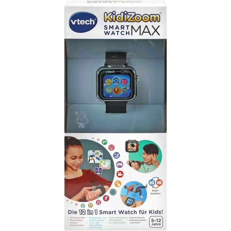 Išmanusis laikrodis VTech KidiZoom Smart Watch MAX juodas