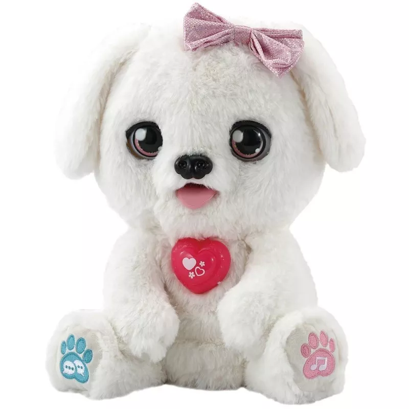 Minkštas žaislas VTech Schlecki the cuddly puppy — interaktyvus pliušinis šuniukas iš VTech