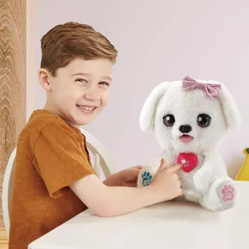Minkštas žaislas VTech Schlecki the cuddly puppy — interaktyvus pliušinis šuniukas iš VTech