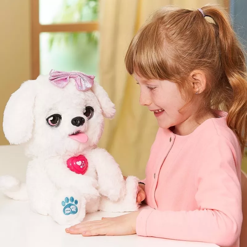Minkštas žaislas VTech Schlecki the cuddly puppy — interaktyvus pliušinis šuniukas iš VTech