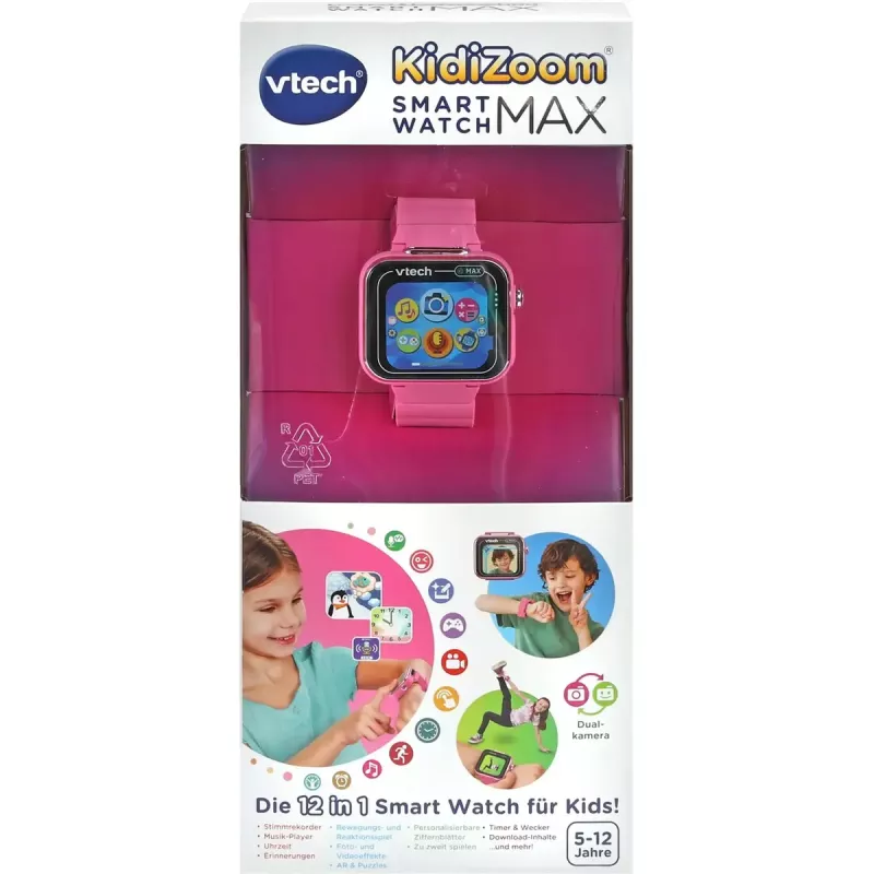 Išmanusis laikrodis VTech KidiZoom Smart Watch MAX rožinis