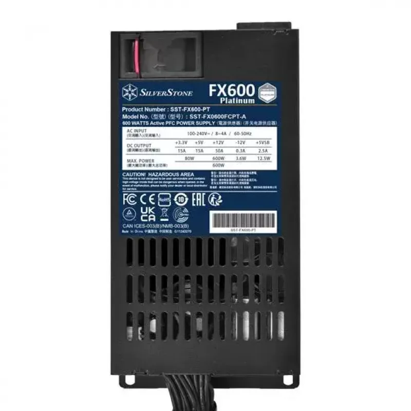 Maitinimo blokas Sidabrinėstone FX600 Platinum 600 W