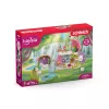 schleich BAYALA Blizgantis gėlių namelis su vienaragiais, ežerėliu ir arklide