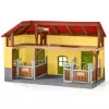 schleich FARM WORLD arklidės, Ūkis, Ūkio gyvūnai / ūkio žaislai, 3 m., Įvairiaspalvė, Plastikas