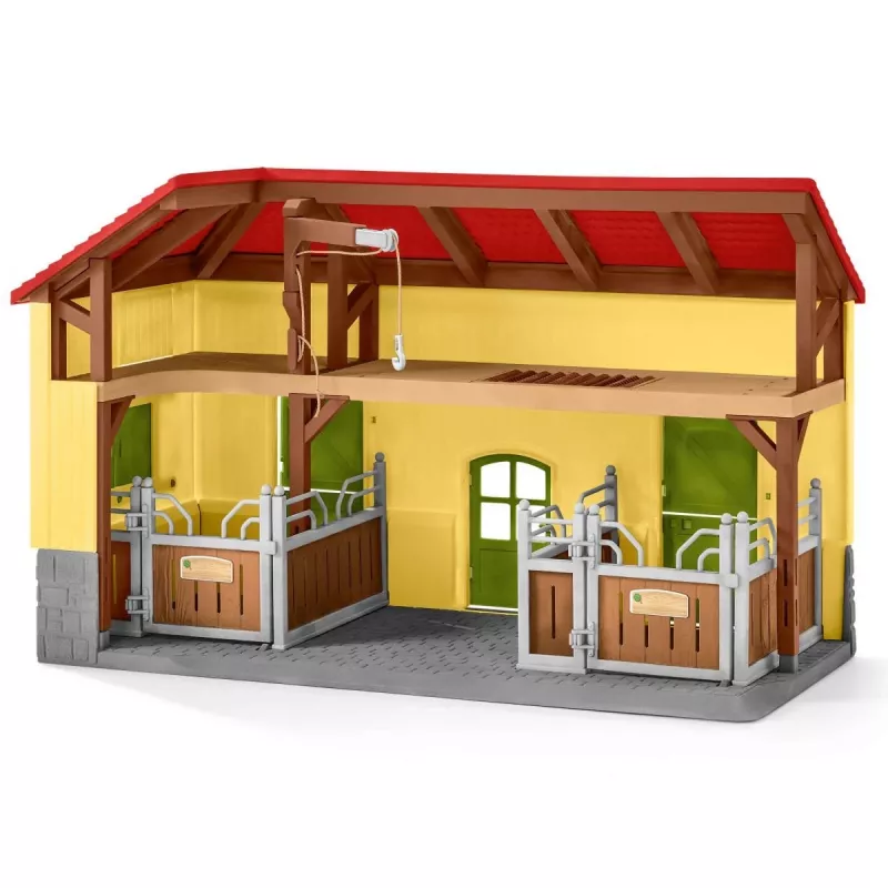 schleich FARM WORLD arklidės, Ūkis, Ūkio gyvūnai / ūkio žaislai, 3 m., Įvairiaspalvė, Plastikas
