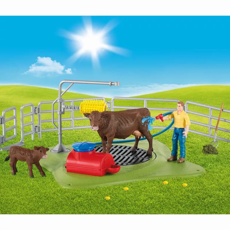 Farm Schleich FARM WORLD Laimingos karvės plovykla