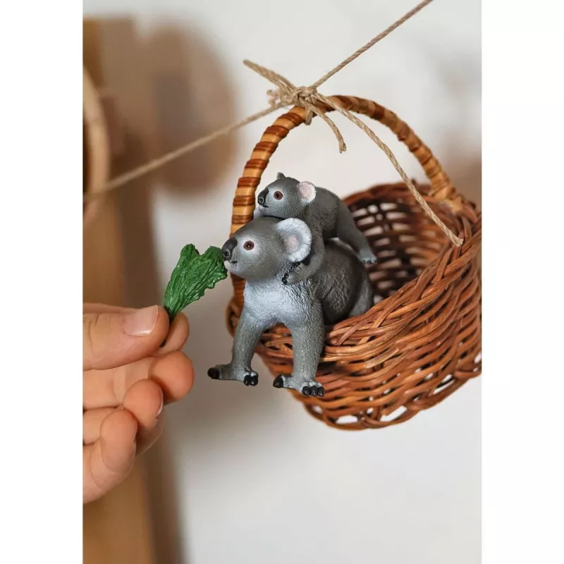 Schleich WILD LIFE Koalos mama ir jauniklis 42566 žaliai pilka