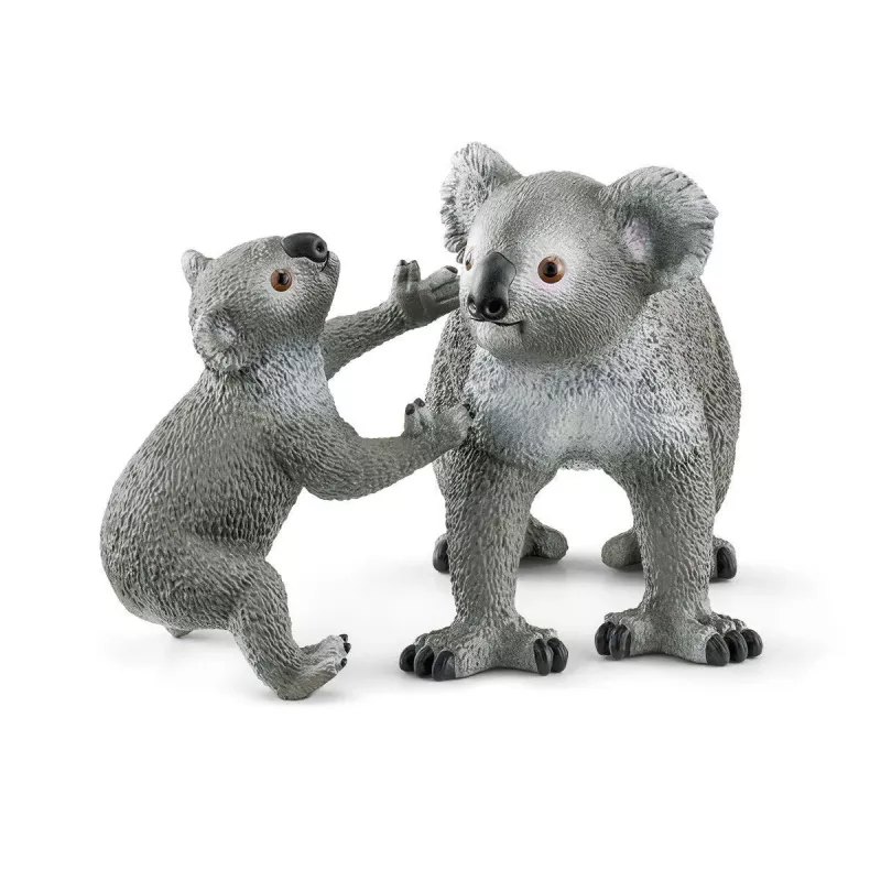 Schleich WILD LIFE Koalos mama ir jauniklis 42566 žaliai pilka