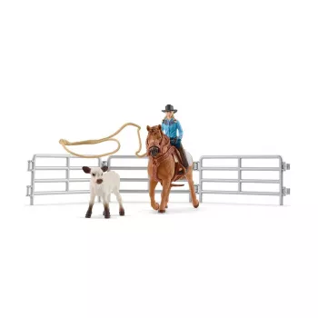 schleich Kaubojių komandos laso pramoga, 3 m., įvairiaspalvis