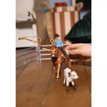 schleich Kaubojių komandos laso pramoga, 3 m., įvairiaspalvis
