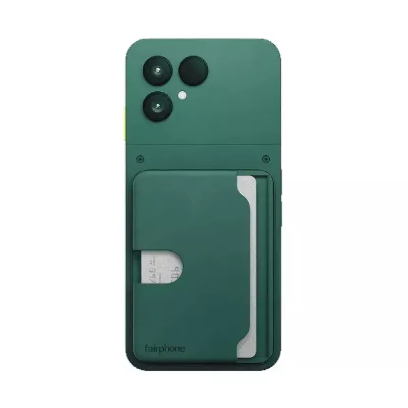 Kortelių laikiklis, skirtas Fairphone mobiliojo telefono dėklui — modelis F6CRDH-1GR-WW1, žalias, plastikinis, 73,1×106,5×8,4 mm