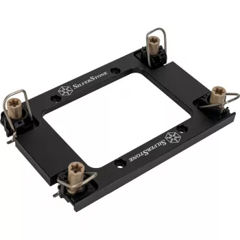 CPU aušintuvo montavimo rinkinys SidabrinėSTONE XAC-MK-4710 — laikiklis Intel LGA4677 / LGA4710, juodas, skirtas XE360PDD / XE360 serijoms