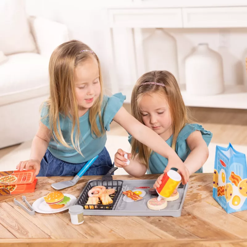 Melissa & Doug Flip & Fry Grill žaidimų rinkinys su Water WOW spalvų atskleidimo žaidimo maistu, ikimokyklinis žaislas nuo 3 metų