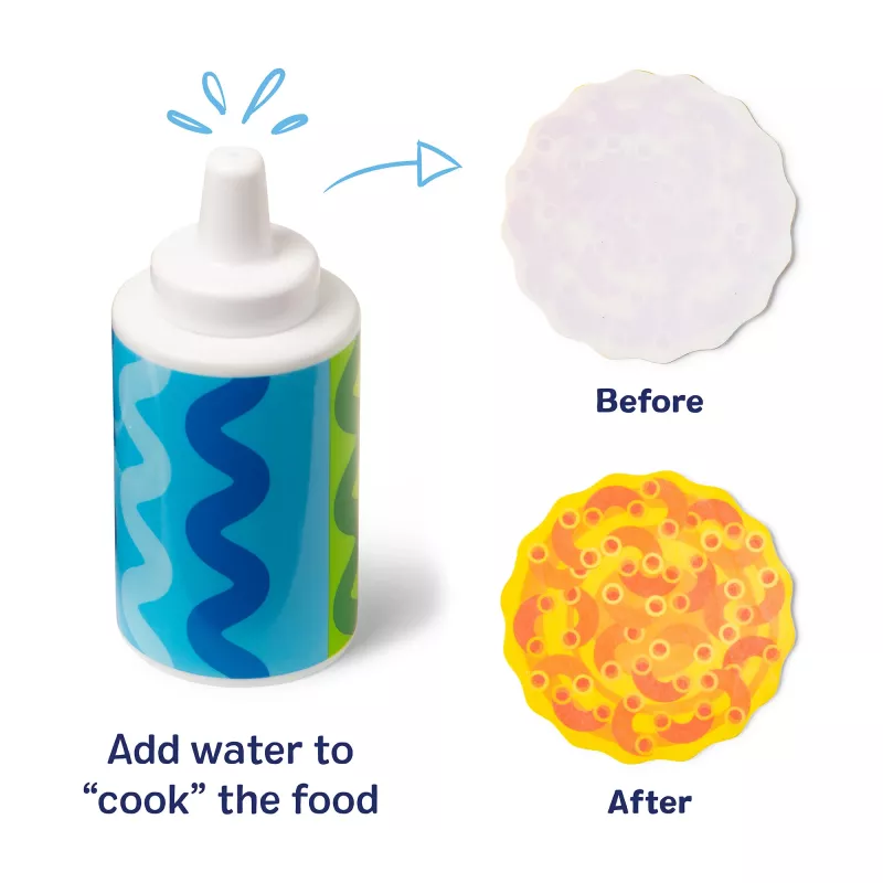 Melissa & Doug Simmer & Stir Stovetop Play Set su Water WOW! spalvą keičiančiu žaidimų maistu, ikimokyklinis žaislas nuo 3 metų