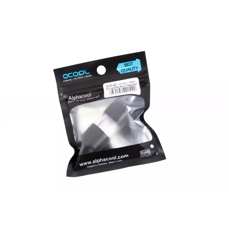 Kompiuterio aušinimo sistemos priedas Alphacool 29142 Acetal Acrylic Juoda Transparent 1/4 colio