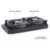 Aušinimo sistema Alphacool 24831 Silikoninė juoda 140 mm ventiliatoriaus tarpinė