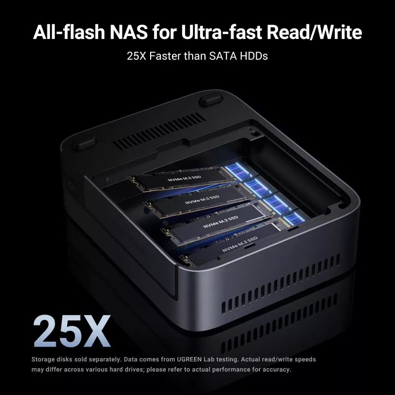 Ugreen DXP480T Plus NAS stalinis Intel® Core™ i5 8 GB DDR5 pilkas