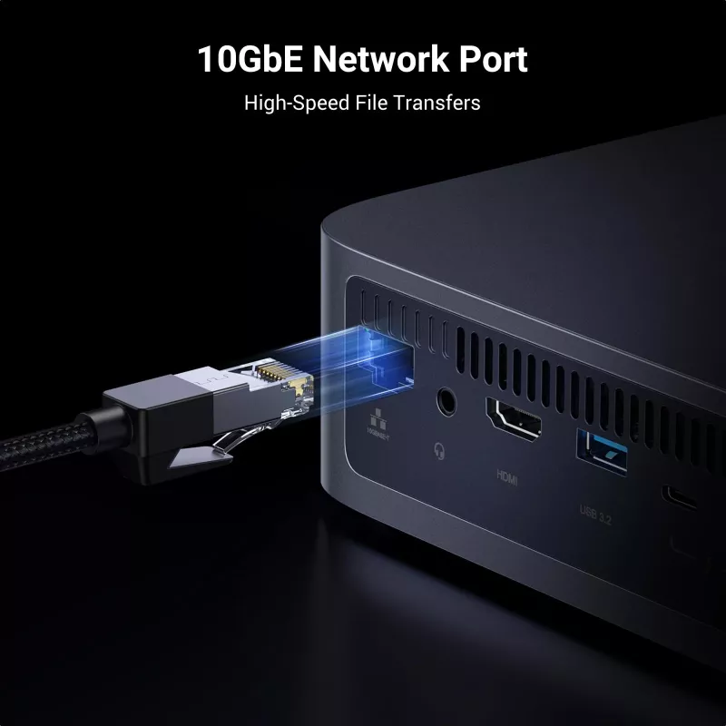 Ugreen DXP480T Plus NAS stalinis Intel® Core™ i5 8 GB DDR5 pilkas