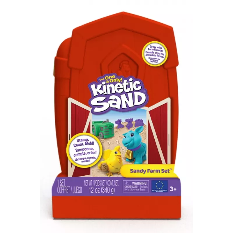 Spin Master Kinetic Sand - Sandy Farm Set, Spielsand