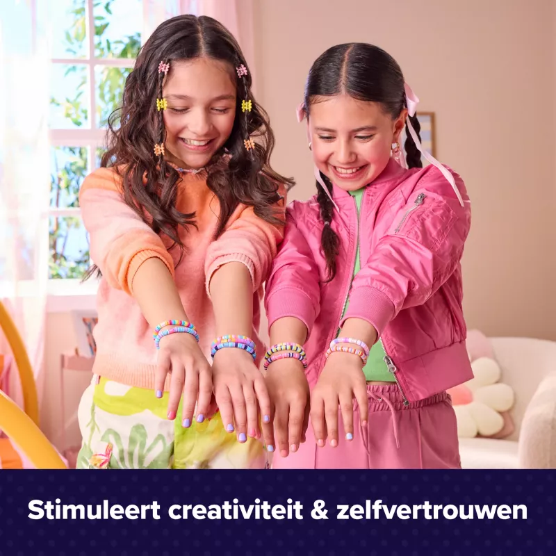 Apyrankių kūrimo rinkinys Spin Master Cool Maker Stack'd Heishi Bracelet Studio — amatų rinkinys heishi stiliaus apyrankėms gaminti