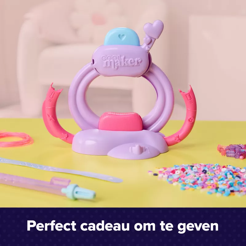 Apyrankių kūrimo rinkinys Spin Master Cool Maker Stack'd Heishi Bracelet Studio — amatų rinkinys heishi stiliaus apyrankėms gaminti