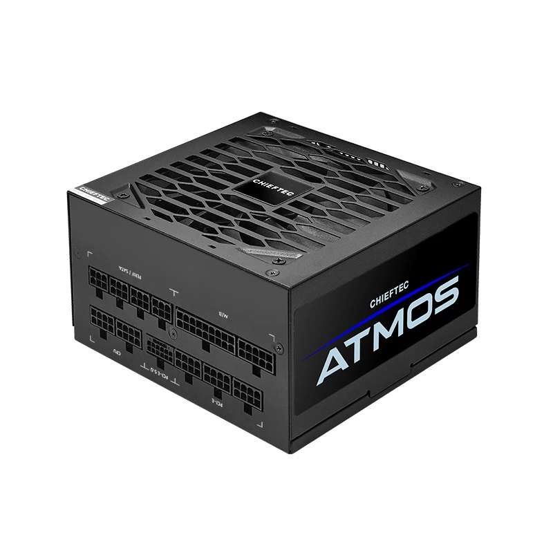 Chieftec Atmos maitinimo blokas 850 W 20+4 kontaktų ATX ATX Juodas