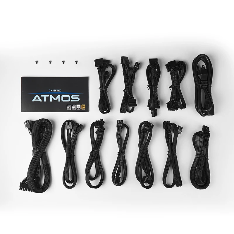 Chieftec Atmos maitinimo blokas 850 W 20+4 kontaktų ATX ATX Juodas