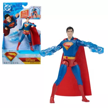 DC Comics, SUPERMAN Epic Strike veiksmo figūrėlė, 6 colių aukščio, autentiškas filmo stilius, yra 2 priedai, vaikiški žaislai berniukams ir mergaitėms nuo 4 metų