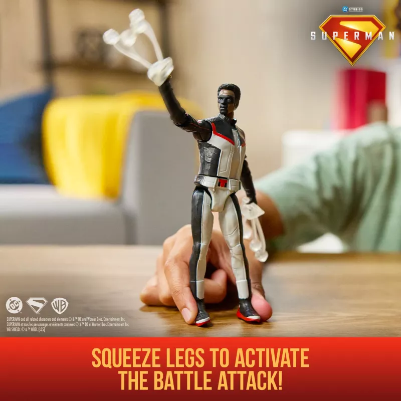 DC Comics, SUPERMAN, Mr. Terrific, Epic Strike veiksmo figūrėlė, 6 colių ūgio, autentiškas filmo stilius, 2 priedai, žaislai berniukams ir mergaitėms nuo 4 metų