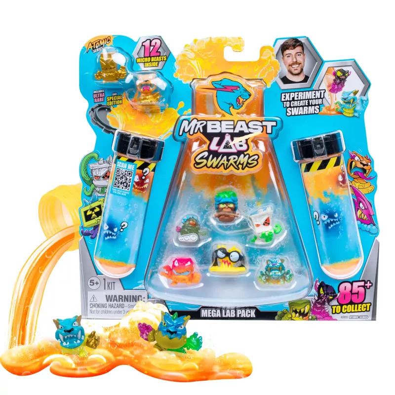 Moose Toys MrBeast Lab Swarms II Atomic 12-pack, 5 metų, Daugiaspalvis
