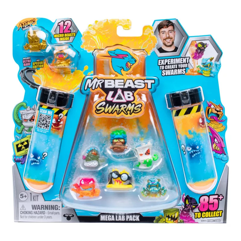 Moose Toys MrBeast Lab Swarms II Atomic 12-pack, 5 metų, Daugiaspalvis