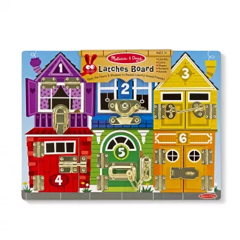 Melissa & Doug MDT MSK Užraktų lentos ekranas GML, 3 m., Mediena, Įvairiaspalvė