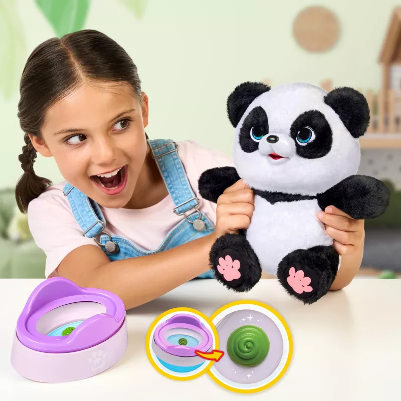 Moose Toys Little Live Pets My Baby Panda Chuchu, žaislinė panda, 4 metai, interaktyvus, garsinis, AA