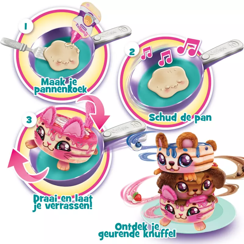 Moose Toys Cookeez Makery Pancake, Žaislinis maistas, 5 m.