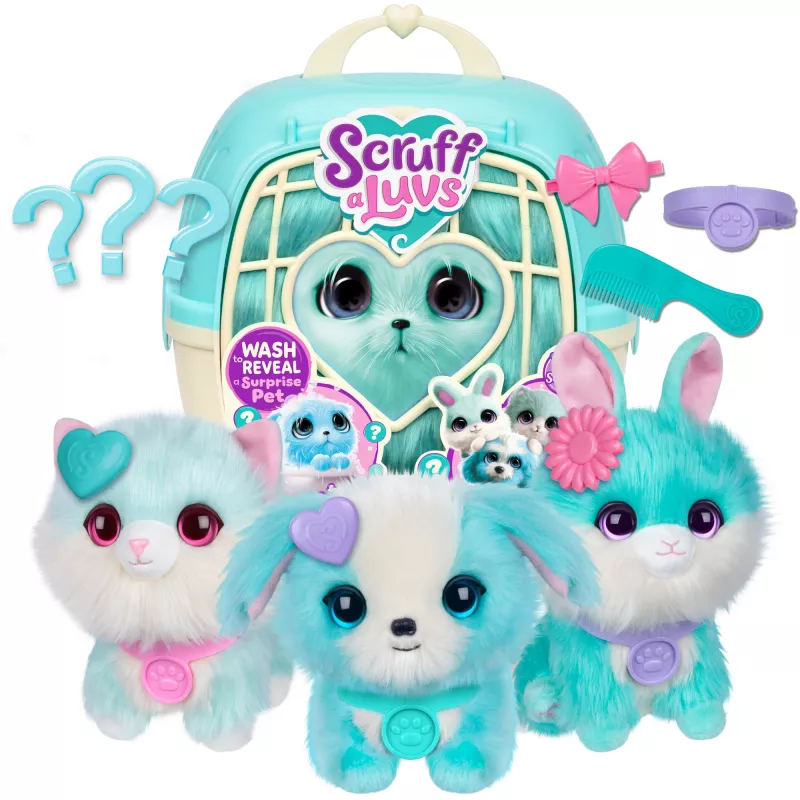 Scruff-a-Luvs Pet Scruffs vienetinis paketas mėlynas pliušinis žaislas