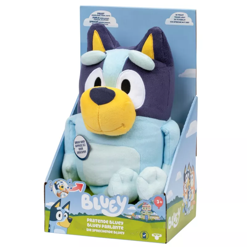Moose Toys Pratende BLUEY, Animacinis personažas, 3 m., Garsinis, AA, Baterijos įdėtos