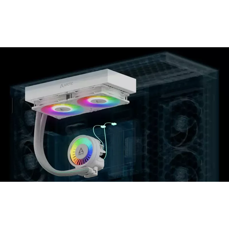 ARCTIC Liquid Freezer III Pro 280 A-RGB (balta) daugiaplatformis viskas viename CPU vandens aušintuvas su A-RGB