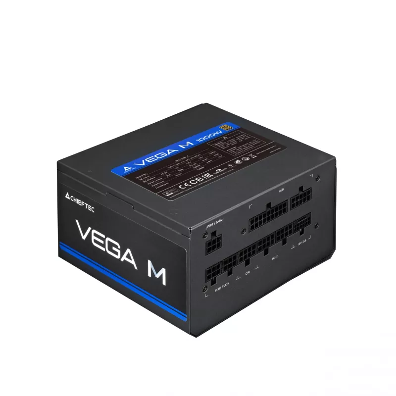 Chieftec Vega PPG-1000-C maitinimo blokas 1000 W 24 kontaktų ATX ATX baltas