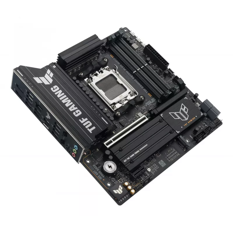 Motininė plokštė ASUS TUF GAMING B850M-PLUS WIFI7 micro ATX, AMD B850, Socket AM5, DDR5, 4 DIMM, 256GB, Wi‑Fi 7, 2.5Gb LAN