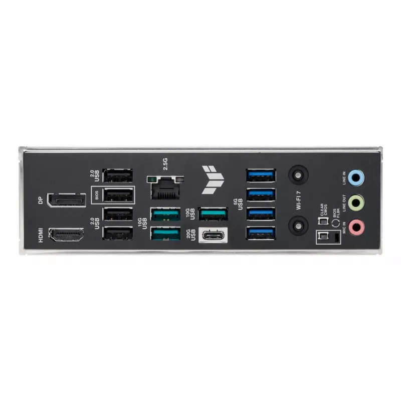 Motininė plokštė ASUS TUF GAMING B850M-PLUS WIFI7 micro ATX, AMD B850, Socket AM5, DDR5, 4 DIMM, 256GB, Wi‑Fi 7, 2.5Gb LAN