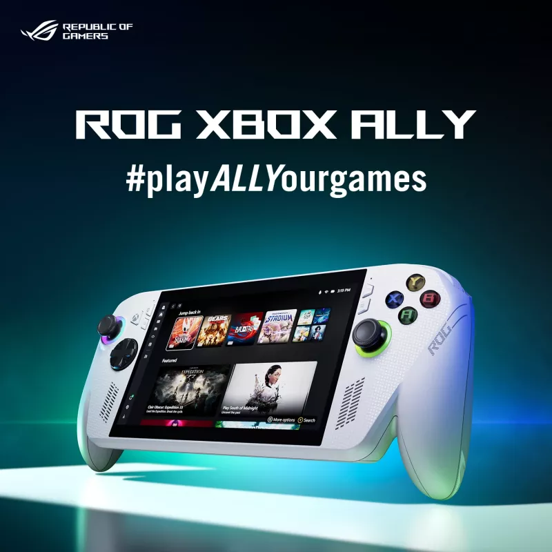 ASUS ROG Xbox Ally RC73YA-NH002W nešiojama žaidimų konsolė 17,8 cm (7 colių) 512 GB Liečiamas ekranas Wi-Fi Balta