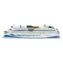 Keleivinio laivo modelis Siku Cruiseliner Aida, iš anksto surinktas, mastelis 1:1400, 226×54×75 mm