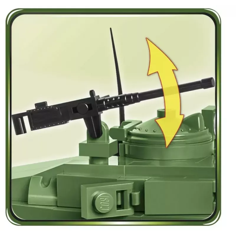 Statybiniai blokeliai tankas Cobi M24 Chaffee 1:35 mastelio modelis, Cobi-2543