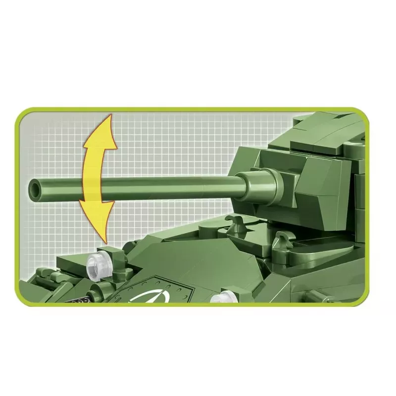 Statybiniai blokeliai tankas Cobi M24 Chaffee 1:35 mastelio modelis, Cobi-2543