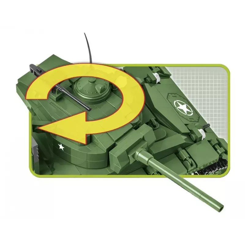 Statybiniai blokeliai tankas Cobi M24 Chaffee 1:35 mastelio modelis, Cobi-2543